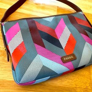 Fossil Geometric Cross Body Purse